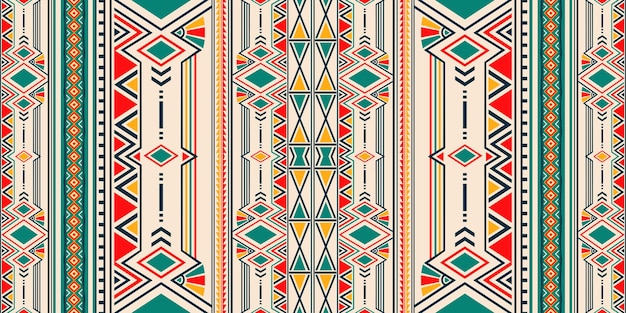 Fondo de folklore geométrico tribal Ikat