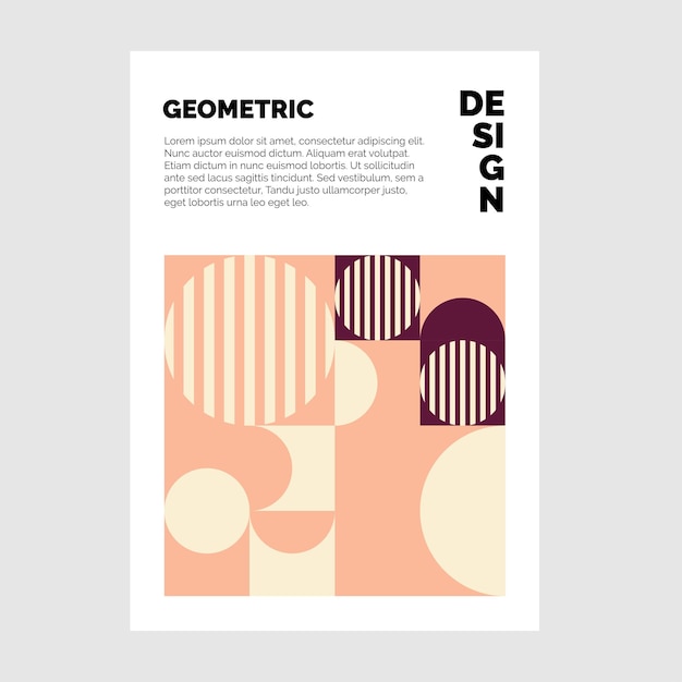 Fondo de folleto geométrico colorido