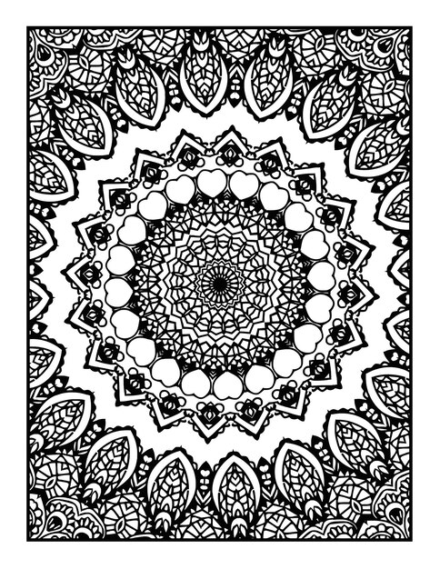 Fondo con un fondo de patrón de mandala rosa