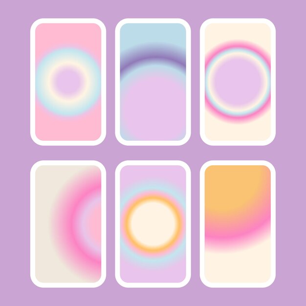 Vector fondo de fondo para las redes sociales pastel verano gradiente vectorial fondo de pantalla instagram historias