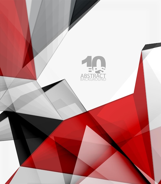 Fondo de forma 3D poligeométrica baja