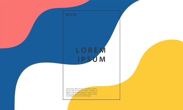 Fondo de forma brillante de color de curva de onda moderna abstracta Plantilla de diseño fluido y líquido