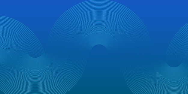 Fondo de forma de círculo de gradiente azul abstracto Elementos de diseño gráfico moderno Concepto futurista