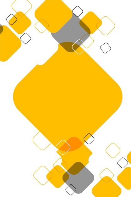 Fondo de forma de cuadrados amarillos geométricos abstractos