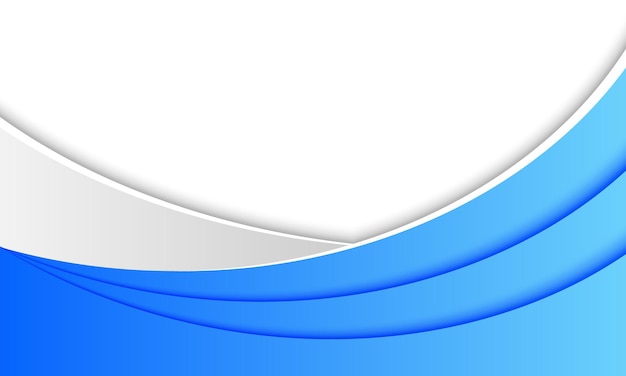 Vector fondo de forma de curva azul y blanco. patrón para banner de negocios.