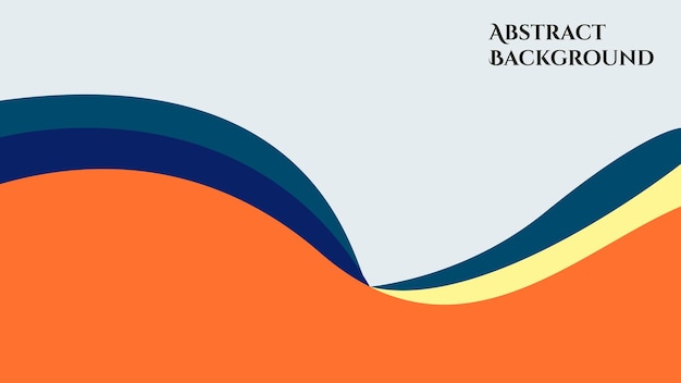 Fondo de forma curva de colores abstractos