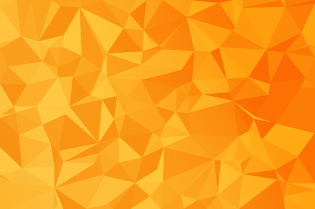 Fondo con forma de estructura cristalina abstracta de estilo poligonal amarillo