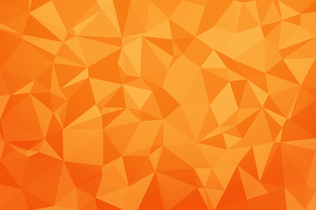 Fondo con forma de estructura cristalina abstracta de estilo poligonal amarillo