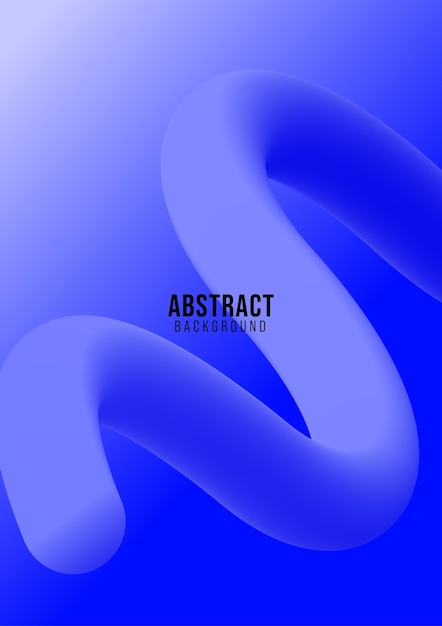 Fondo de forma fluida abstracta azul