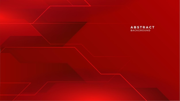 fondo de forma de franja roja geométrica vectorial mínima