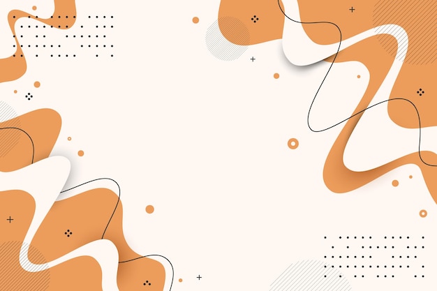 Fondo de forma geométrica abstracta color beige marrón blanco elemento de diseño de moda brutalismo