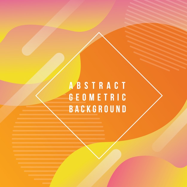 Fondo de forma geométrica abstracta, fondo abstracto moderno con forma líquida y colorido degradado de color