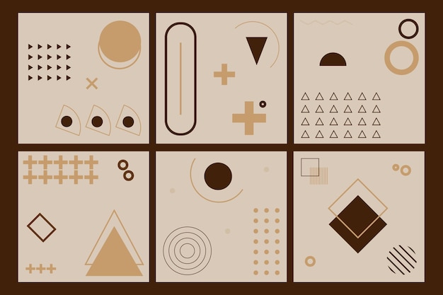 Fondo de forma geométrica abstracta plana