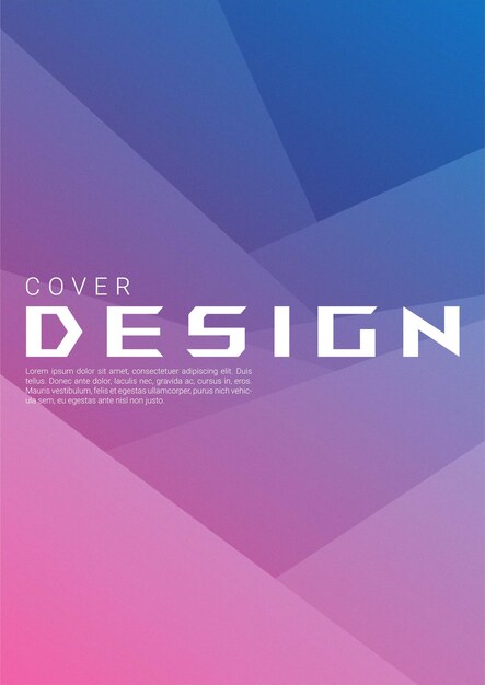 Fondo de forma geométrica degradado abstracto con textura de grano para portada web y papel tapiz. Diseño de vector de papel plegable