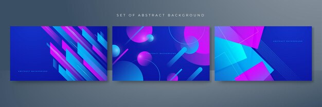 fondo de forma geométrica degradado azul y rosa