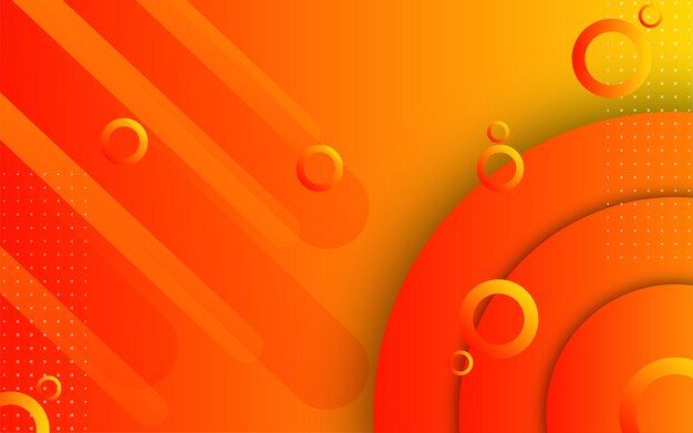 Fondo de forma geométrica degradado naranja