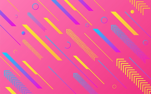 Fondo de forma geométrica degradado rosa abstracto