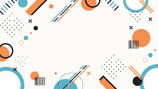 Fondo de forma geométrica de diseño plano