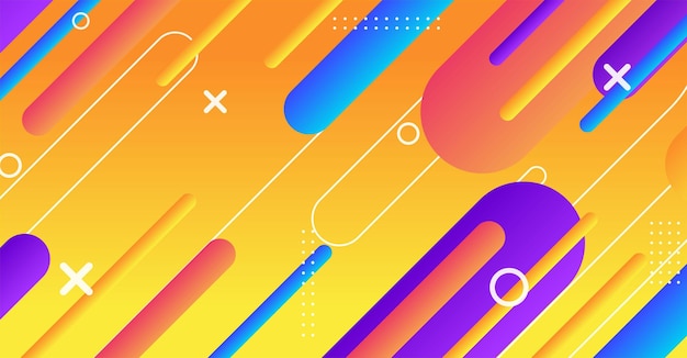 Fondo de forma geométrica mínima abstracta con gradiente