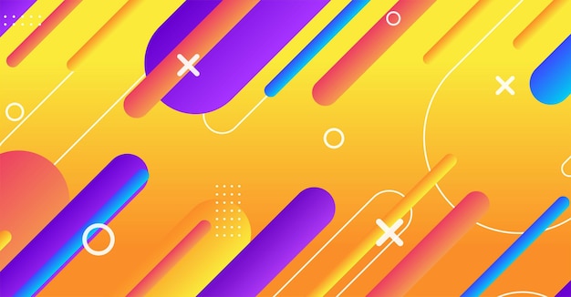Fondo de forma geométrica mínima abstracta con gradiente