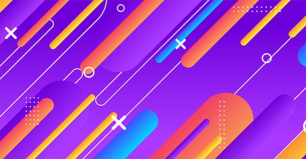 Fondo de forma geométrica mínima abstracta con gradiente