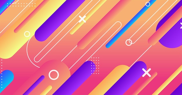 Fondo de forma geométrica mínima abstracta con gradiente
