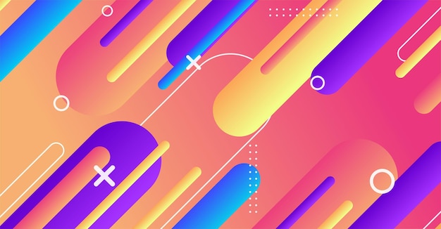 Fondo de forma geométrica mínima abstracta con gradiente