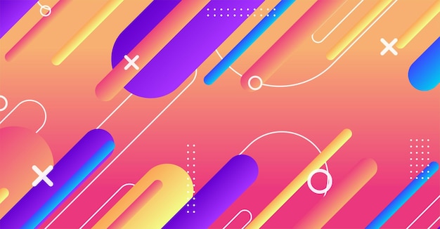 Fondo de forma geométrica mínima abstracta con gradiente
