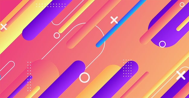 Fondo de forma geométrica mínima abstracta con gradiente