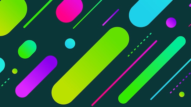 Fondo de forma geométrica mínima abstracta con gradiente