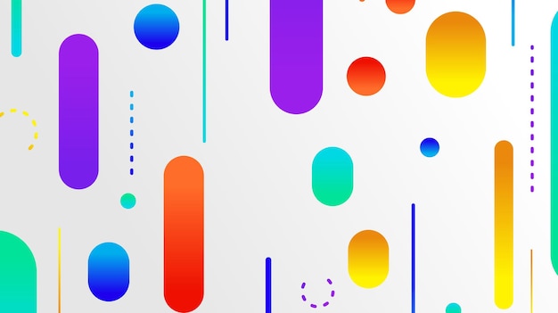 Fondo de forma geométrica mínima abstracta con gradiente
