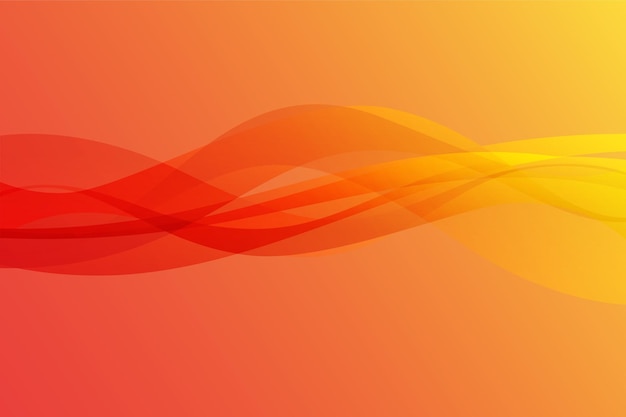 Vector fondo de forma ondulada naranja con gradiente abstracto