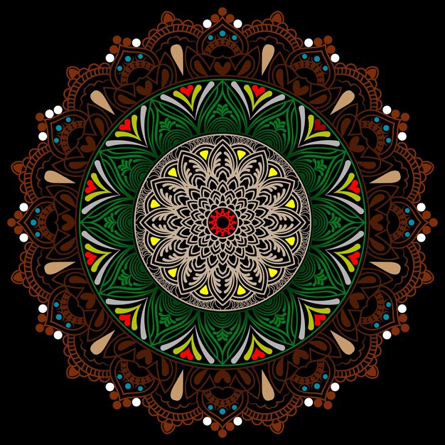 Fondo de forma de ornamento de mandala geométrico dorado de lujo