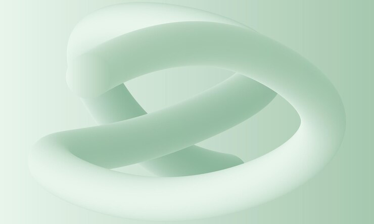 Vector fondo de formas 3d fluido verde