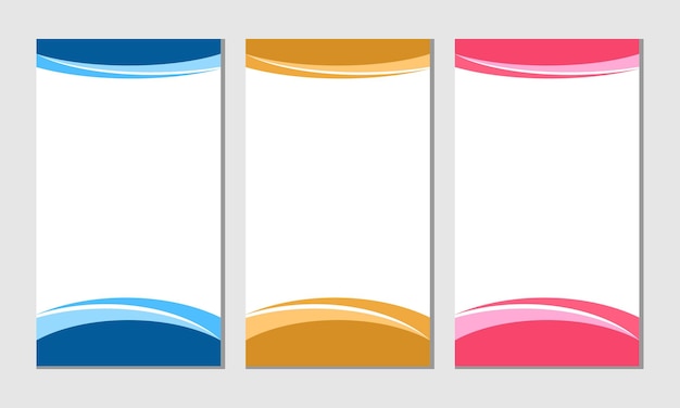 Vector fondo de formas abstractas de banner colorido