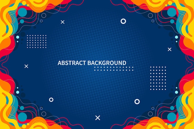 Fondo de formas abstractas coloridas Concepto creativo Diseño geométrico