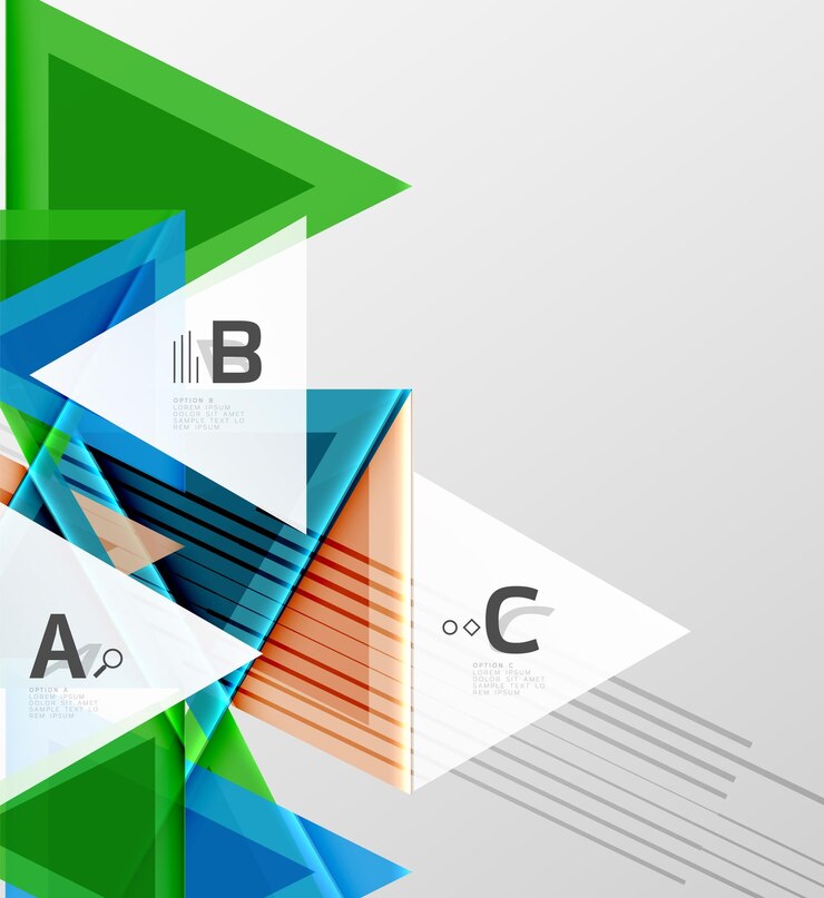 Vector fondo de formas abstractas coloridas diseño minimalista