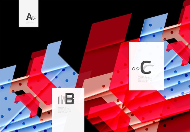 Fondo de formas abstractas coloridas Diseño minimalista