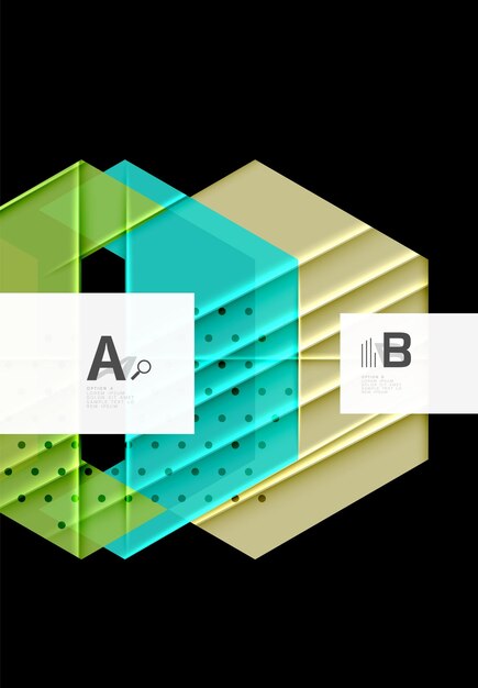 Fondo de formas abstractas coloridas Diseño minimalista