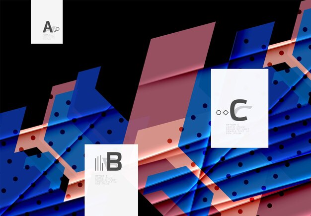 Fondo de formas abstractas coloridas Diseño minimalista