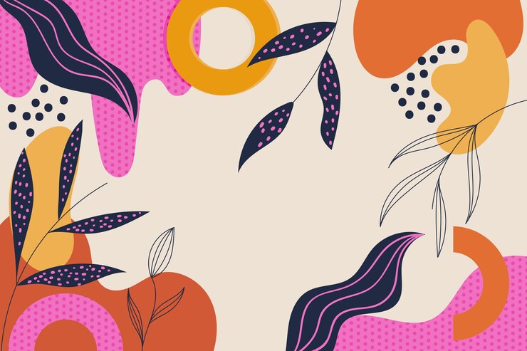 Fondo de formas abstractas dibujadas a mano