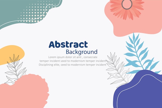 Fondo de formas abstractas con diseño vectorial