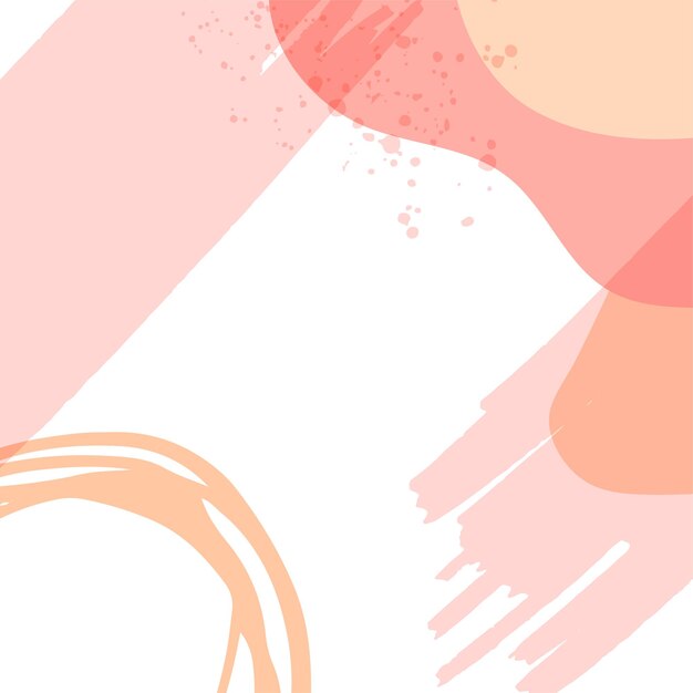 Fondo de formas abstractas florales desnudas marrón marrón rosa orgánico con textura dibujada a mano, pincel, licencia y estilo minimalista. Fondo dibujado a mano mínimo abstracto.