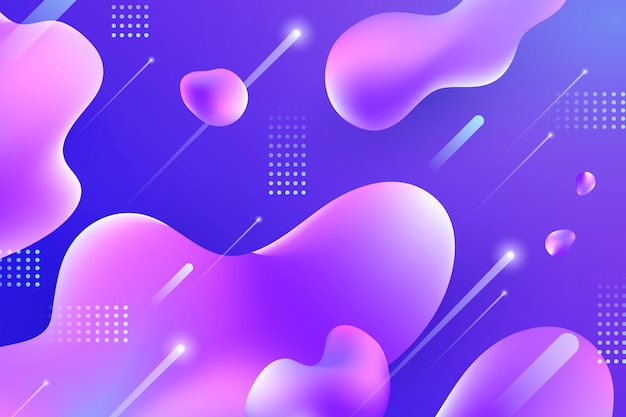 Fondo de formas abstractas con gradiente