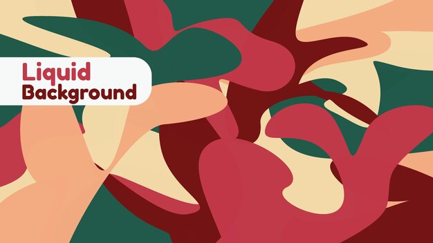 fondo de formas abstractas planas coloridas con vector de línea decorativa