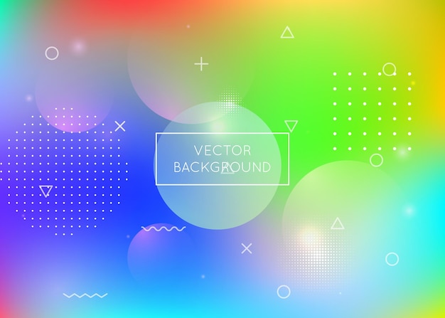 Fondo de formas fluidas con elementos dinámicos líquidos Holographi