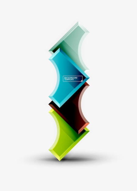 Fondo de formas geométricas 3d