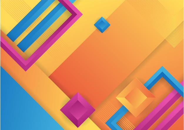 Fondo de formas geométricas abstractas y coloridas