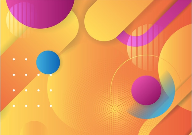 Fondo de formas geométricas abstractas y coloridas