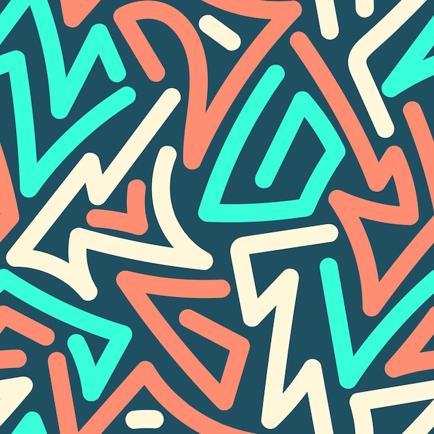 Fondo Formas geométricas abstractas con un coral azul azul sin costuras y textura blanca